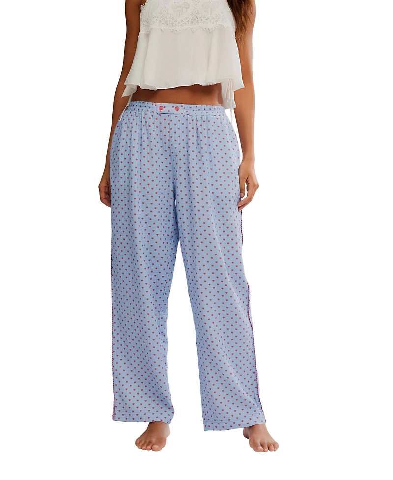 Free People Women's Be Mine Printed Pants