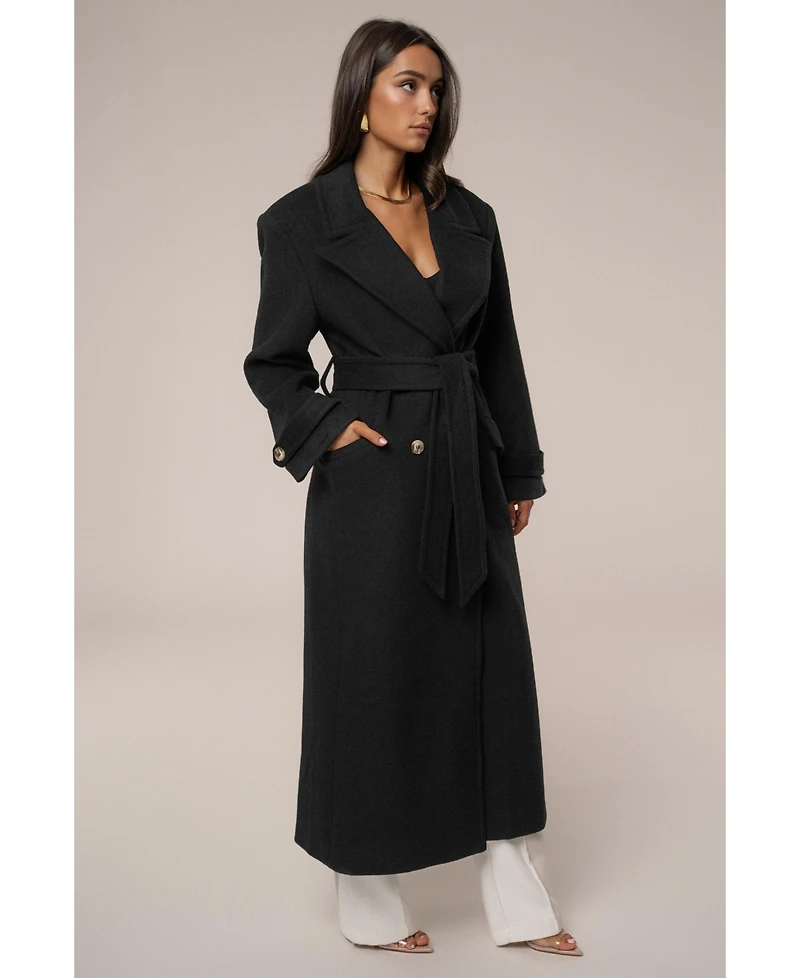 Jluxlabel Women's Empire Longline Coat