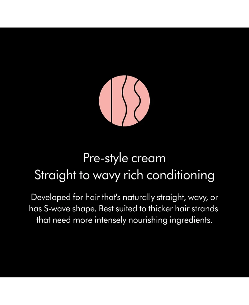 Dyson Chitosan Pre-style cream travel mini, Straight to wavy, Rich conditioning, 30mL