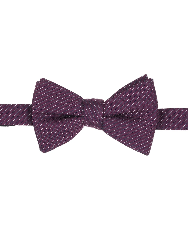 Alfani Men's Regent Stripe Solid Bow Tie and Pocket Square 2-Piece Set, Macy's Exclusive