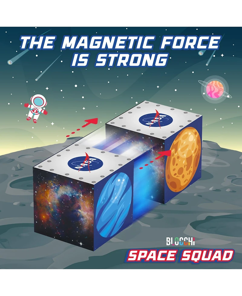 Usa Toyz Blocchi Space Squad Magnetic Block Set 84 units