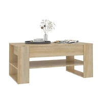 Coffee Table Sonoma Oak 40.2"x21.7"x17.7" Engineered Wood