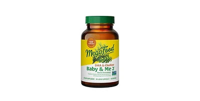 MegaFood Baby & Me 2 Prenatal Dha & Choline ,60 Caps