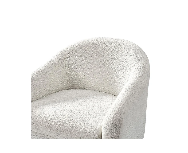 Hulala Home Augus Modern Boucle Armchair Chair with Adjustable Feet