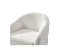 Hulala Home Augus Modern Boucle Armchair Chair with Adjustable Feet