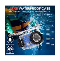 Pyle Hd 1080P Waterproof WiFi Sports Action Camera with Lcd Screen & Mount – 8MP Mini Camcorder