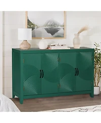 Casainc 59" Green Accent Storage Cabinet with 4 Doors