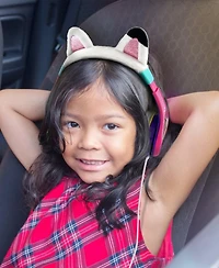 eKids Gabby's Dollhouse Cat Ears Volume-Limited Wired Kids Headphones