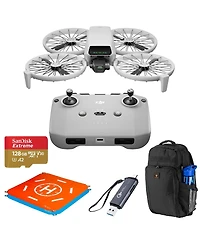 Dji Flip Drone with Rc-N3 Remote Controller + Backpack, Sd Card + Landing Pad, Card Reader