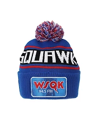 Stranger Things Men's Wsqk Squawk Blue Cuff Beanie