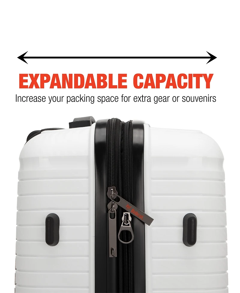 Bobcat Trencher 3-Pc. Expandable Hardside Spinner Luggage Set