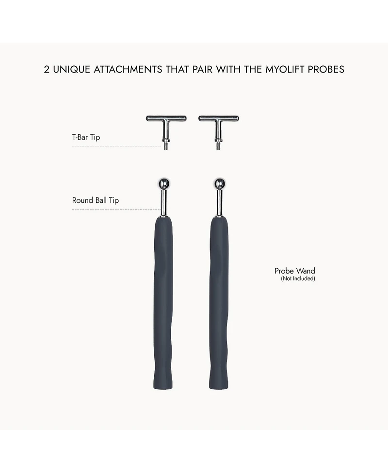 7E Wellness MyoLift Applicator Tips And Carrying Case Kit, 3-Piece