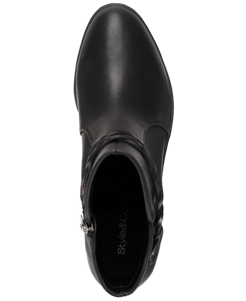 Style & Co Women's Rubyyy Almond Toe Belt Booties, Macy's Exclusive