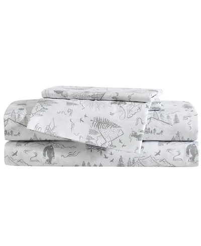 Eddie Bauer Big Foot Hiking Trip Microfiber 4-Pc. Sheet Set, Queen