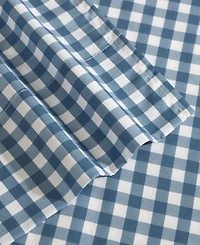 Eddie Bauer Preston Check Microfiber -Pc. Sheet Set