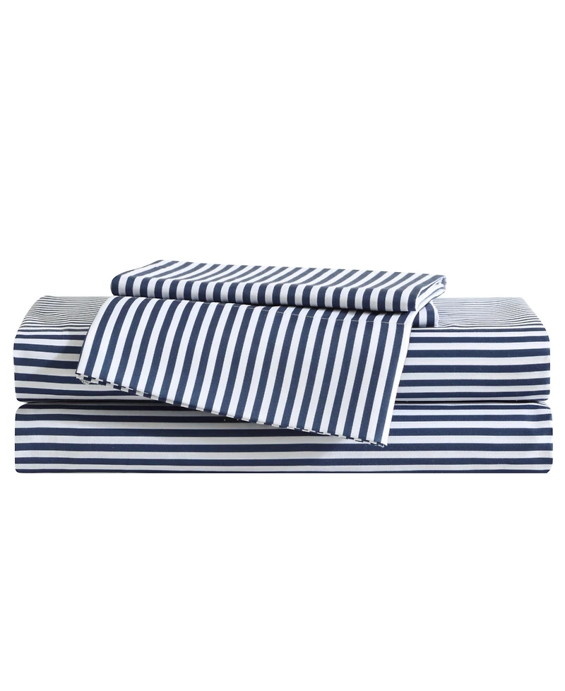 Eddie Bauer Vivid Stripe Microfiber -Pc. Sheet Set