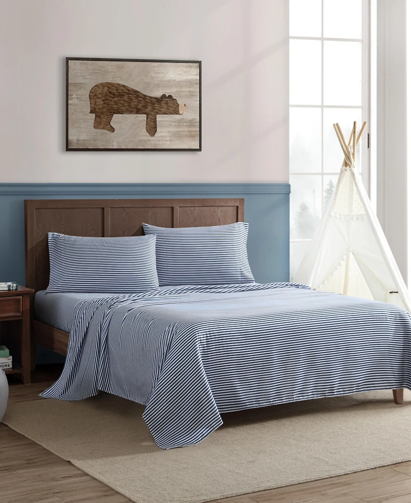 Eddie Bauer Vivid Stripe Microfiber -Pc. Sheet Set