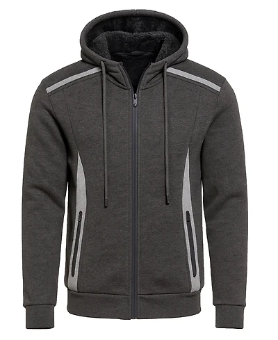 Blu Rock Men's Slim-Fit Reflective Tech Full-Zip Hoodie