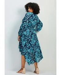 Avenue Women's Plus Endless Love Chiffon Dress