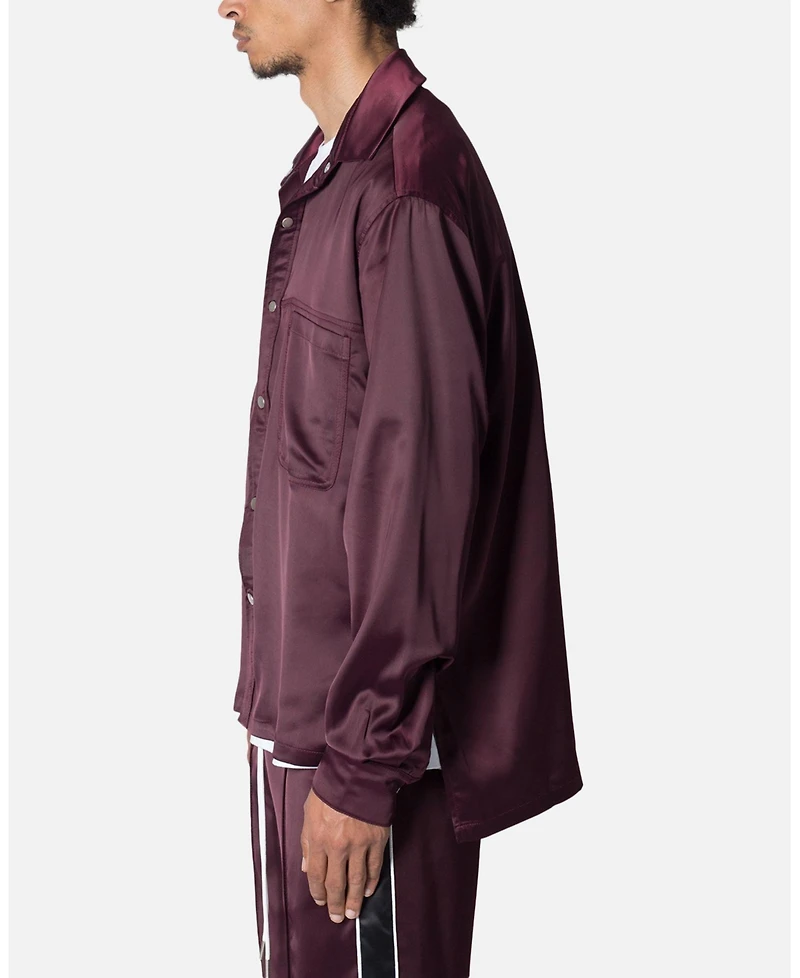 mnml Men's Studded Satin Pajama Shirt