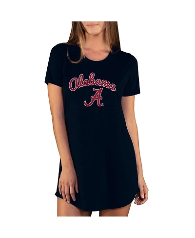 Concepts Sport Women's Black Alabama Crimson Tide Marathon Nightshirt