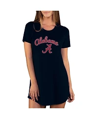 Concepts Sport Women's Black Alabama Crimson Tide Marathon Nightshirt