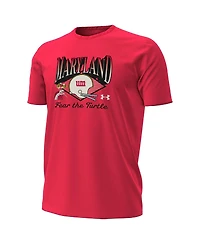 Under Armour Men's Red Maryland Terrapins Vintage Collection T-Shirt