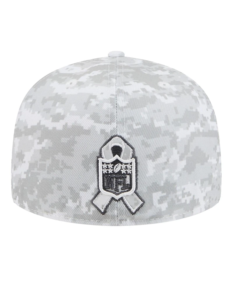 New Era Men's Gray Chicago Bears 2025 Salute to Service Fan Pack 59FIFTY Fitted Hat