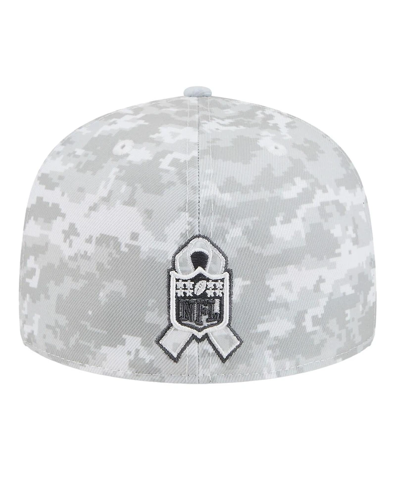 New Era Men's Gray Kansas City Chiefs 2025 Salute to Service Fan Pack 59FIFTY Fitted Hat