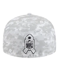 New Era Men's White Philadelphia Eagles 2025 Salute to Service Fan Pack 59FIFTY Fitted Hat
