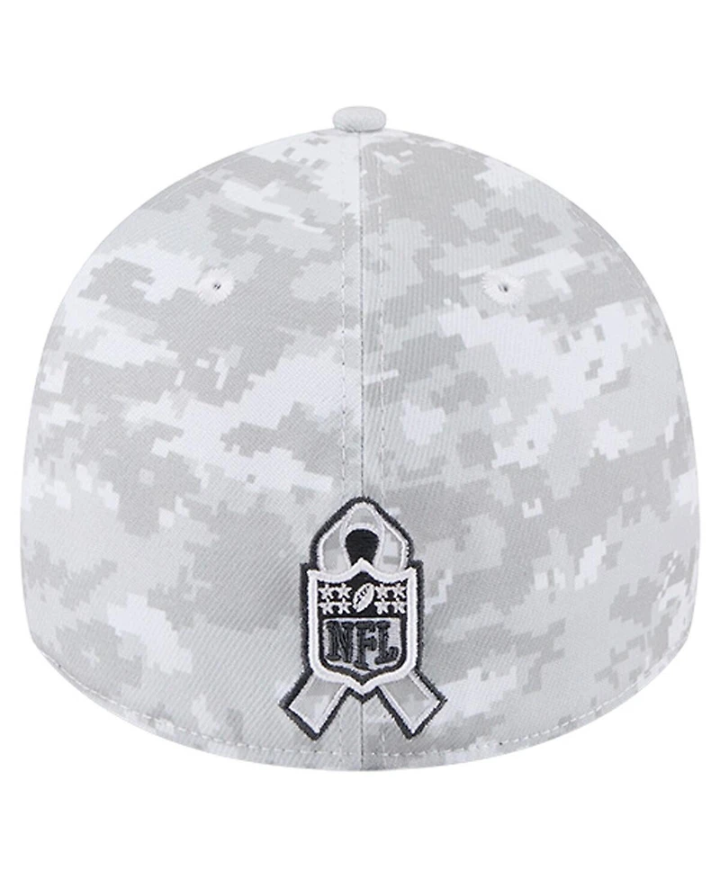 New Era Men's White Orleans Saints 2025 Salute to Service Digital Camo Fan Pack 39THIRTY Flex Hat