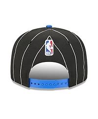 New Era Men's Black/Blue Orlando Magic Jersey Hook Statement Edition 9FIFTY Snapback Hat