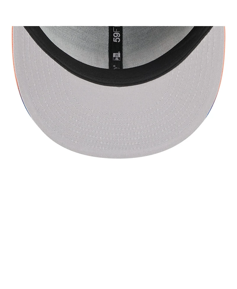 New Era Men's Black/Blue York Knicks Jersey Hook Statement Edition 59FIFTY Fitted Hat