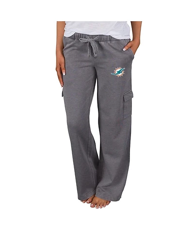 Concepts Sport Women's Charcoal Miami Dolphins Trackside Cargo Pants