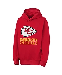 Outerstuff Big Boys and Girls Red Kansas City Chiefs Back to Basics Hoodie