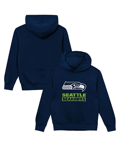 Outerstuff Preschool College Navy Seattle Seahawks Back to Basics Hoodie