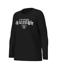 Outerstuff Big Boys and Girls Black Las Vegas Raiders Chestnut Holiday Sleep Set