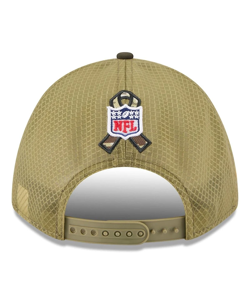 New Era Men's Green Jacksonville Jaguars 2025 Salute to Service 9FORTY A-Frame M-Crown Adjustable Hat