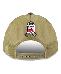 New Era Men's Green New Orleans Saints 2025 Salute to Service 9FORTY A-Frame M-Crown Adjustable Hat
