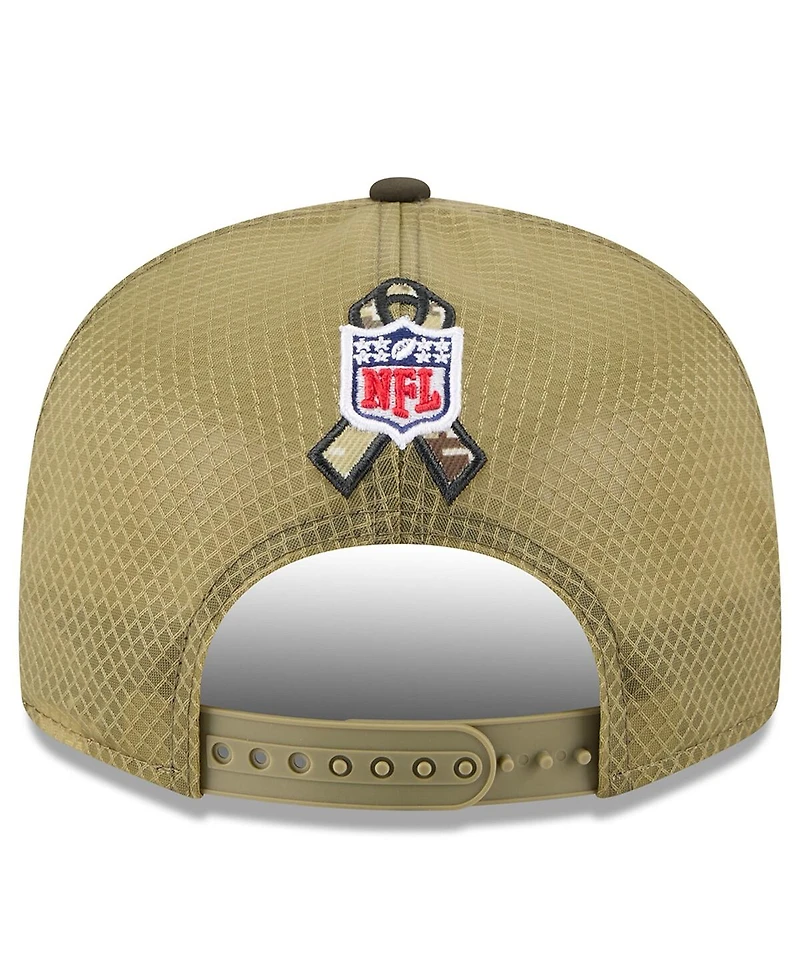 New Era Men's Dark Green Miami Dolphins 2025 Salute to Service Split Panel 9FIFTY Snapback Hat