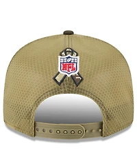 New Era Men's Dark Green Miami Dolphins 2025 Salute to Service Split Panel 9FIFTY Snapback Hat