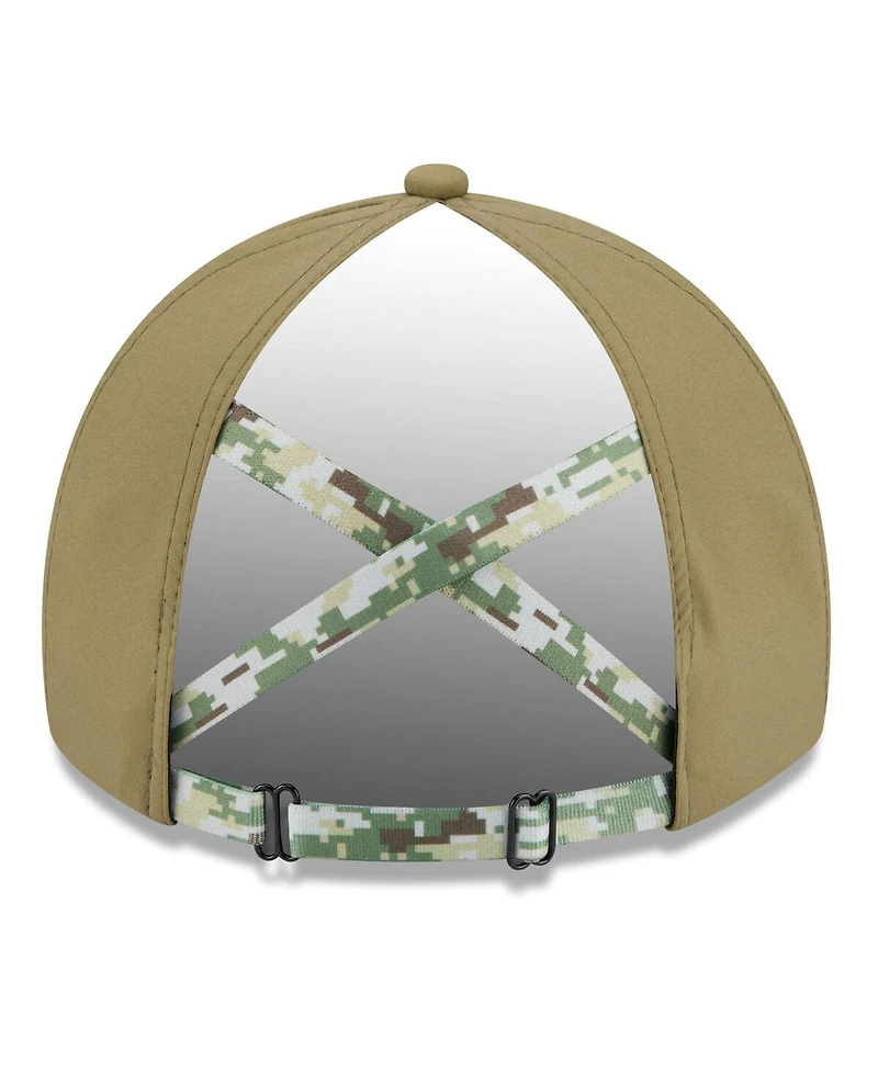 New Era Women's Green Washington Commanders 2025 Salute to Service Pony Tail Adjustable Hat