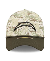 New Era Men's Camo Los Angeles Chargers 2025 Salute to Service 39THIRTY Flex Hat