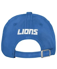 Outerstuff Big Girls Blue Detroit Lions Gridiron Adjustable Hat