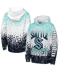 Outerstuff Big Boys and Girls Light Blue Seattle Kraken Frozen Frenzy Hoodie