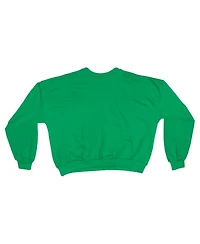 Pressbox Women's Green Notre Dame Fighting Irish Oversized Janice Waist-Length Sweatshirt