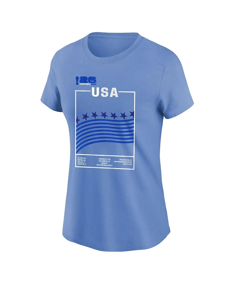 Outerstuff Women's Light Blue Fifa World Cup 2026 Host Graphic T-Shirt