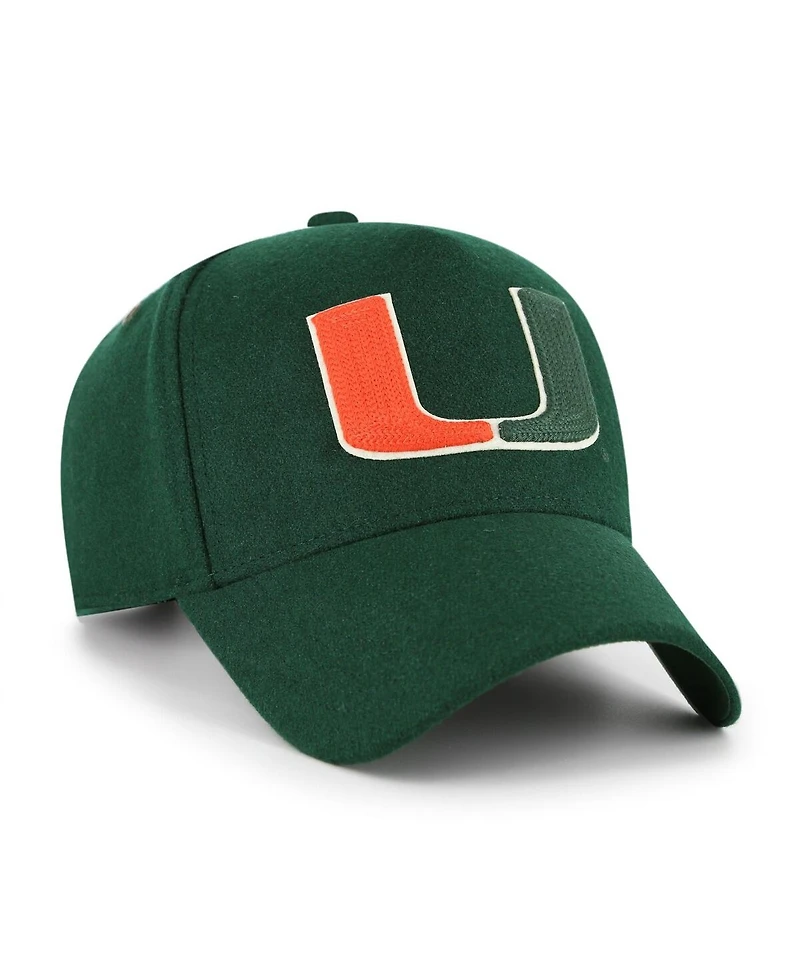 '47 Brand Men's and Women's Green Miami Hurricanes Collections Golden Age Offside Dt Adjustable Hat