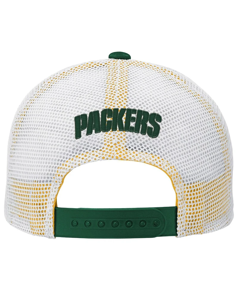 Outerstuff Big Boys and Girls Green Bay Packers Core Lockup Trucker Adjustable Hat