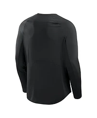 Fanatics Men's Black New England Patriots Big Tall Coverage Scheme Long Sleeve T-Shirt